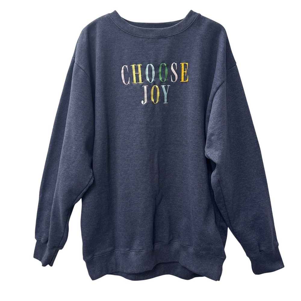 Love In Faith 3XL Sweatshirt Choose Joy‎ Embroidered Unisex